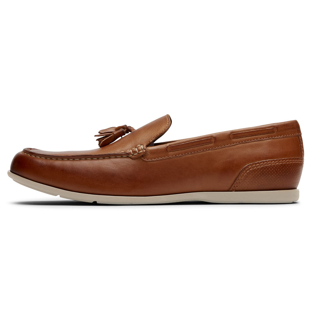 Rockport Mens Loafers Brown - Malcom Tassel - UK 167-PACGMY